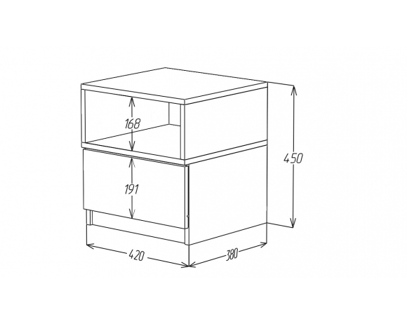 Тумба прикроватная Астема